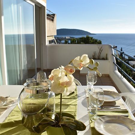 El Mar, 2 Bdr Seaview Apartment, 7 Min From Beach Lagonisi Exterior foto
