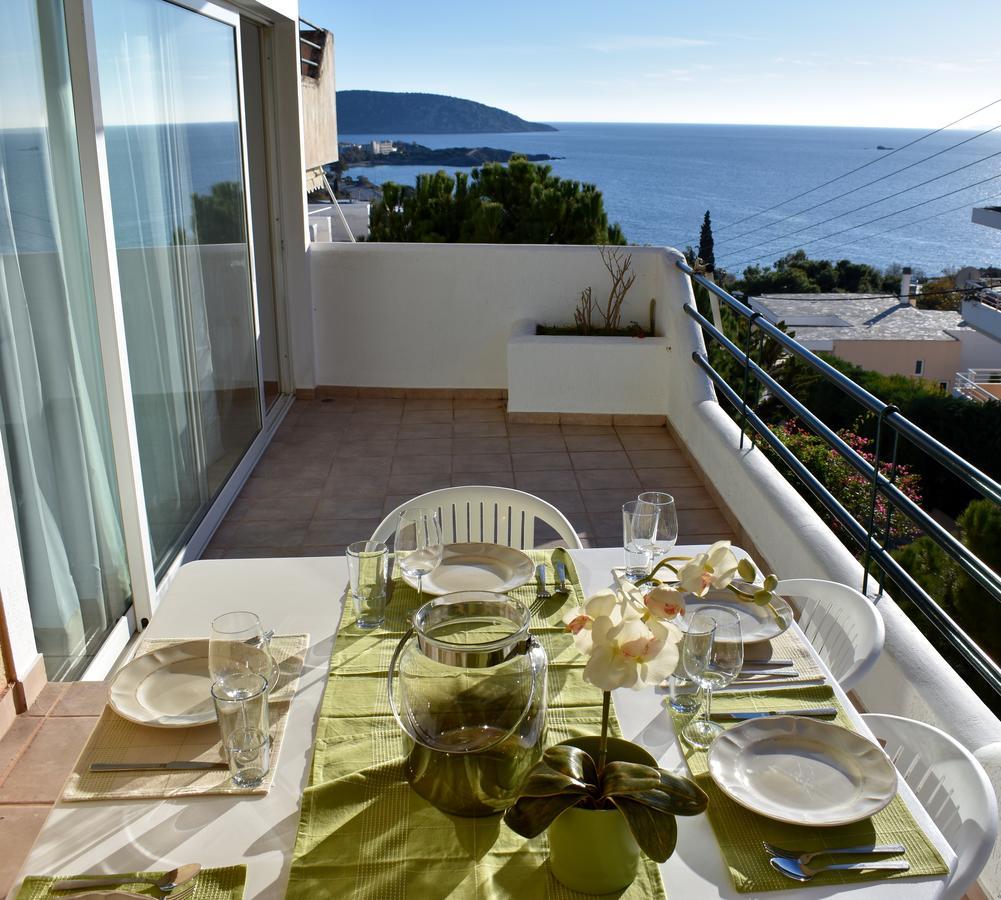 El Mar, 2 Bdr Seaview Apartment, 7 Min From Beach Lagonisi Exterior foto