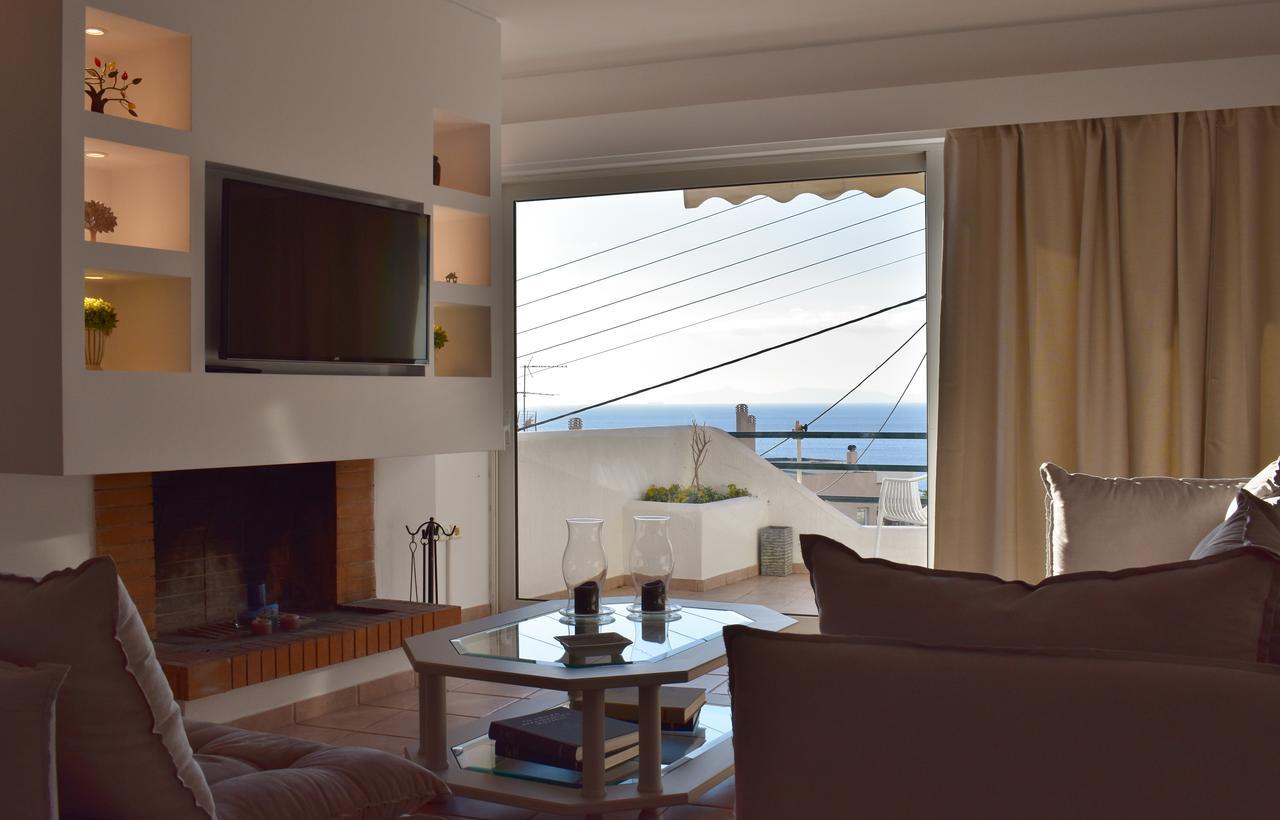 El Mar, 2 Bdr Seaview Apartment, 7 Min From Beach Lagonisi Exterior foto